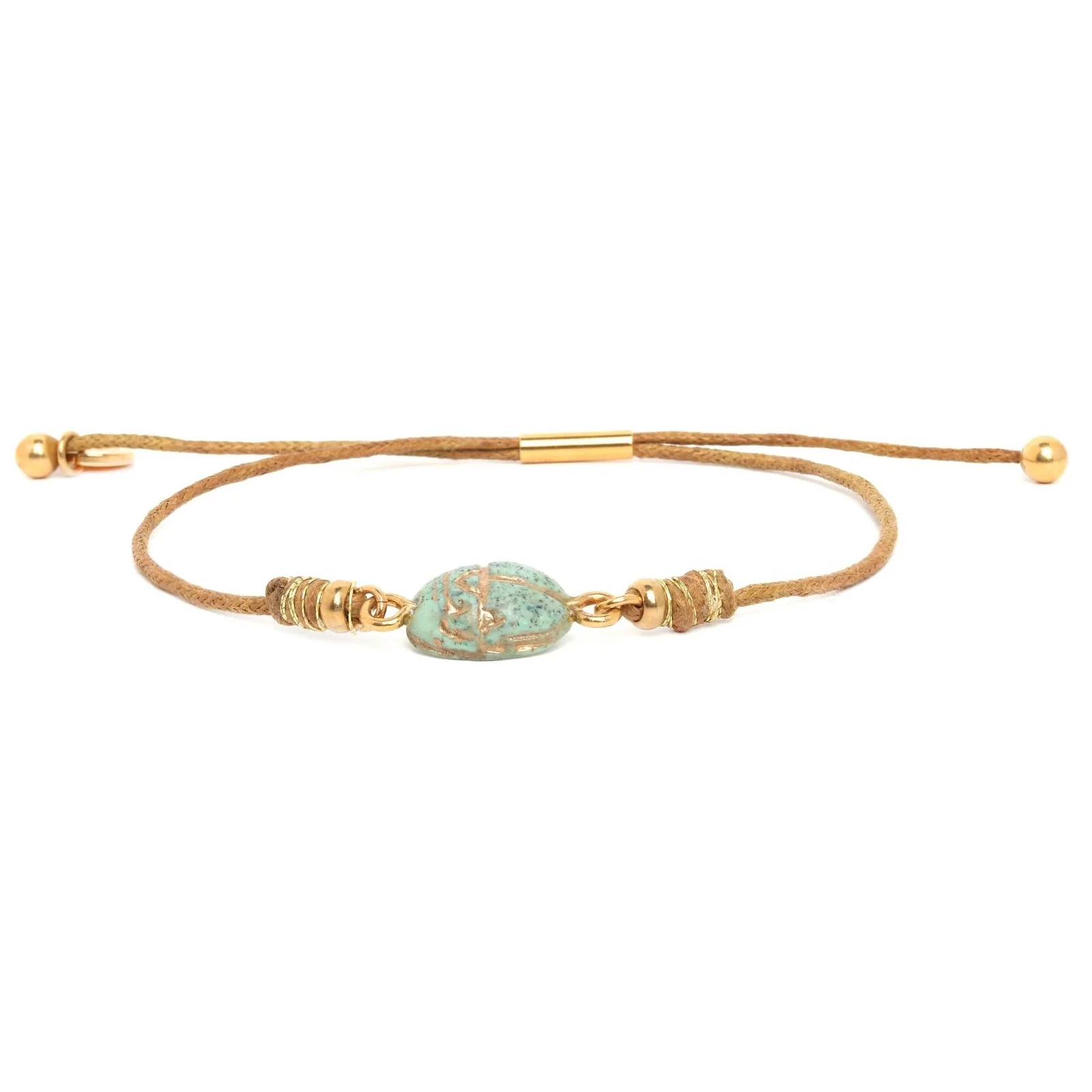 Scarab African Turquoise Bracelet - Image 3