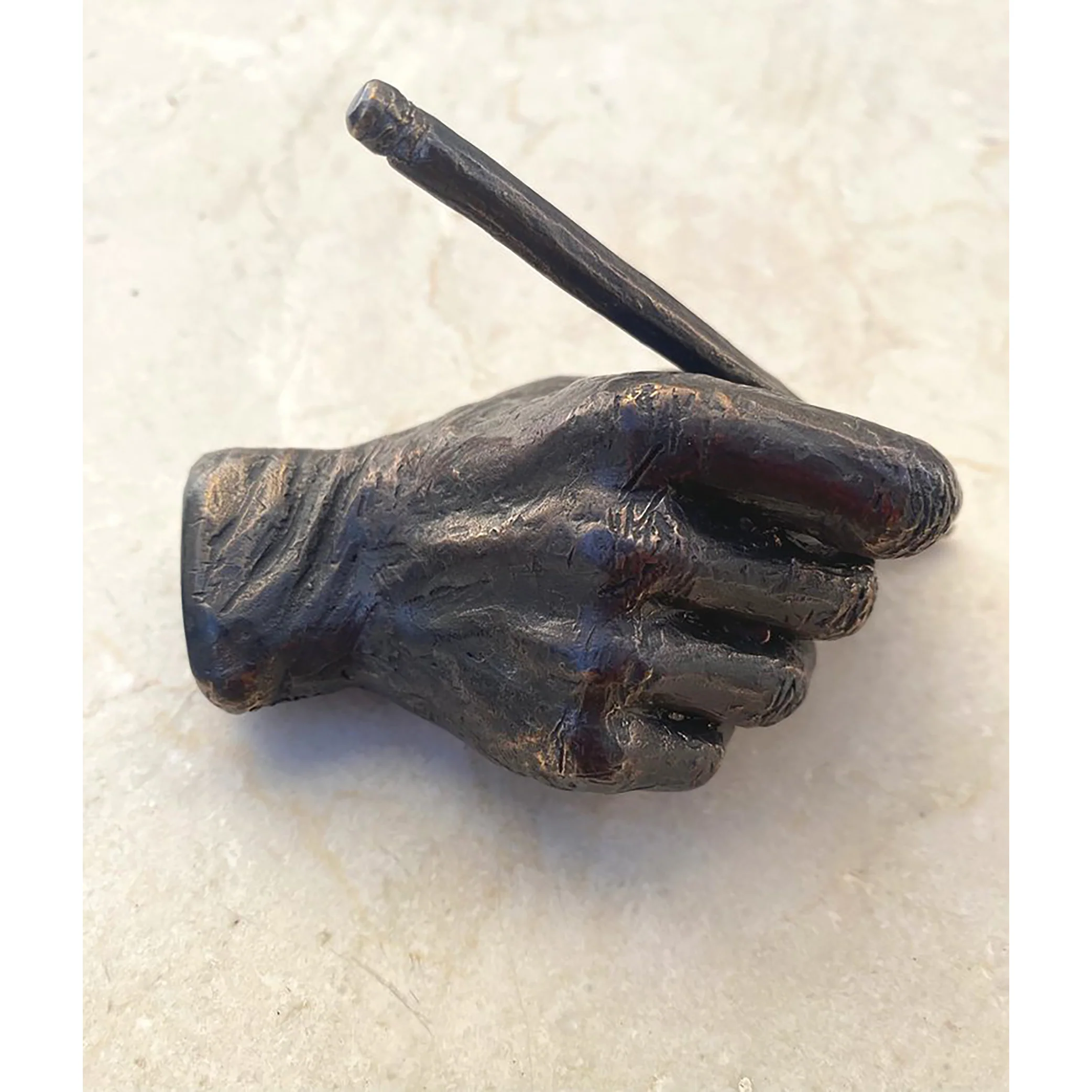 Bronze Hand and Pencil - Image 3