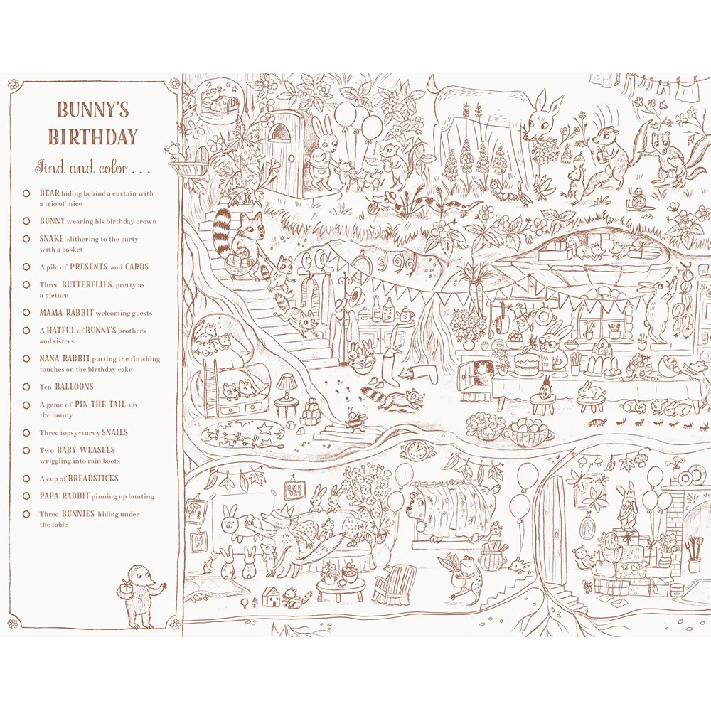 Brown Bear Wood: A Search-and-Find Coloring Book - Image 3