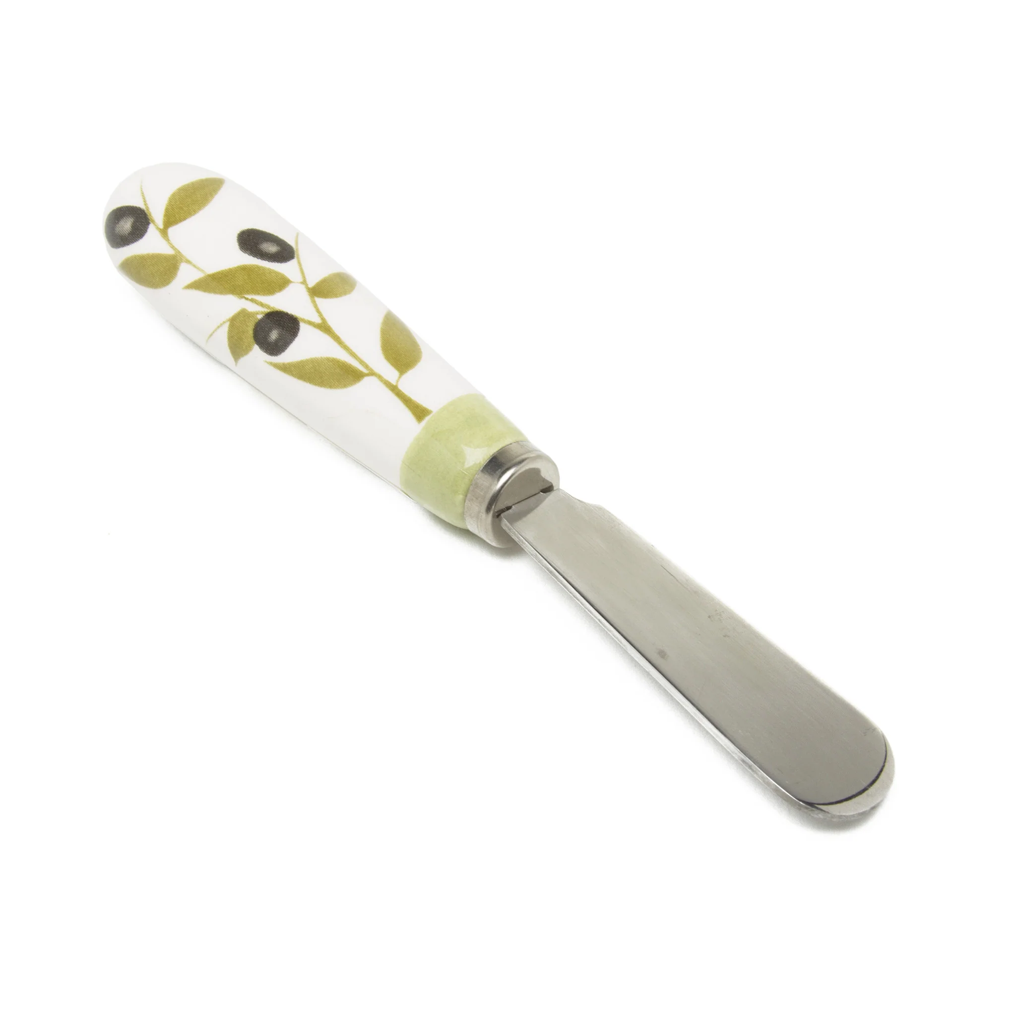 Spreader with Olive Motif Ceramic Handle