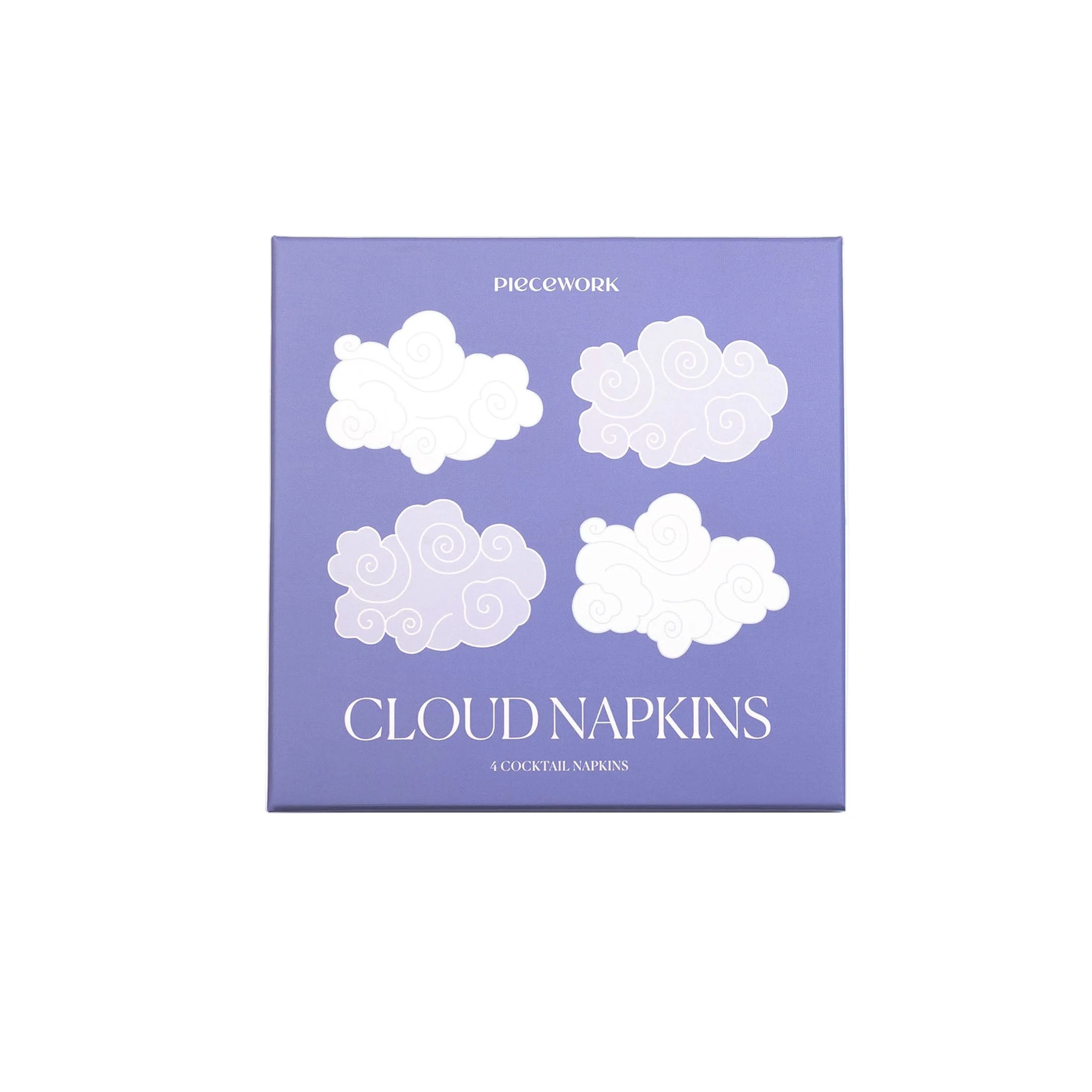 Cloud Cocktail Napkins - Set of 4 - Image 2
