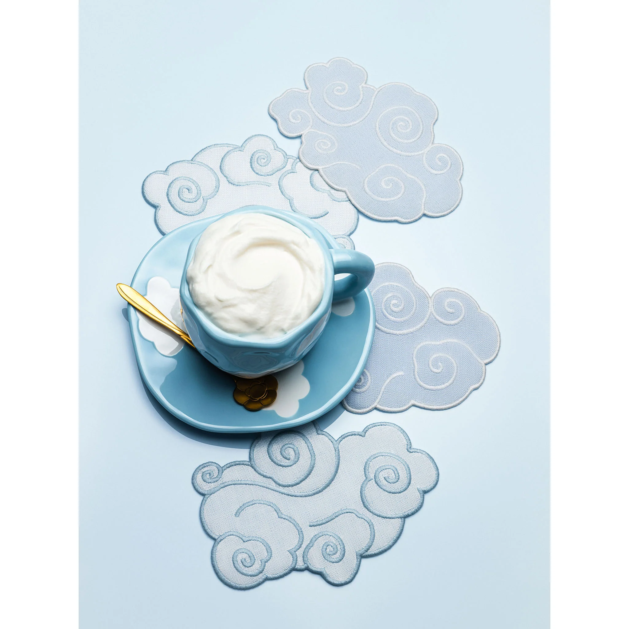 Cloud Cocktail Napkins - Set of 4 - Image 3