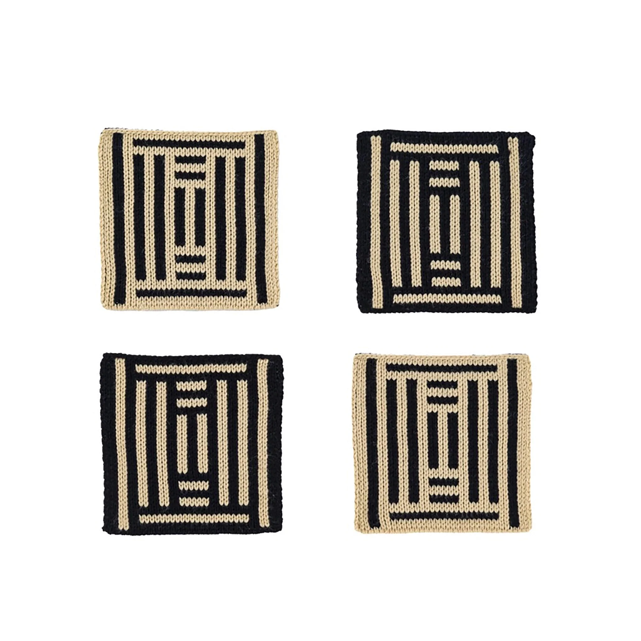 Column Coaster Set - Black & White - Image 2