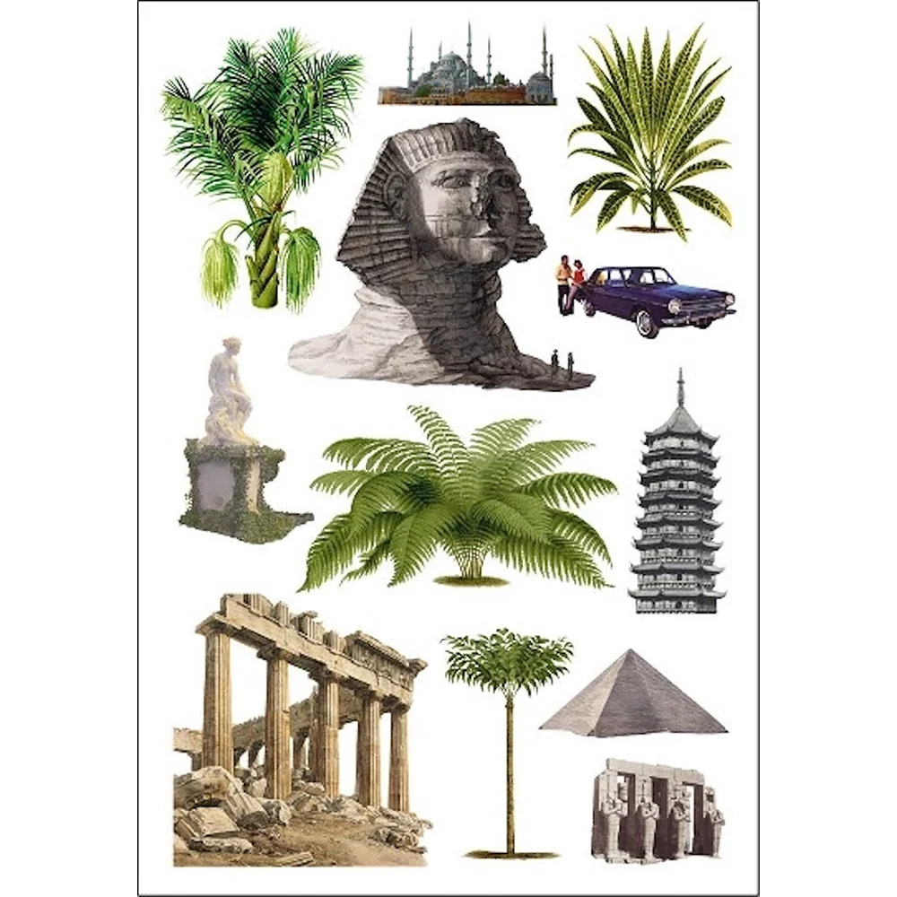 Cut Up This Book and Create Your Own Extraordinary Places: Over 1,000 Collage Images - Image 3