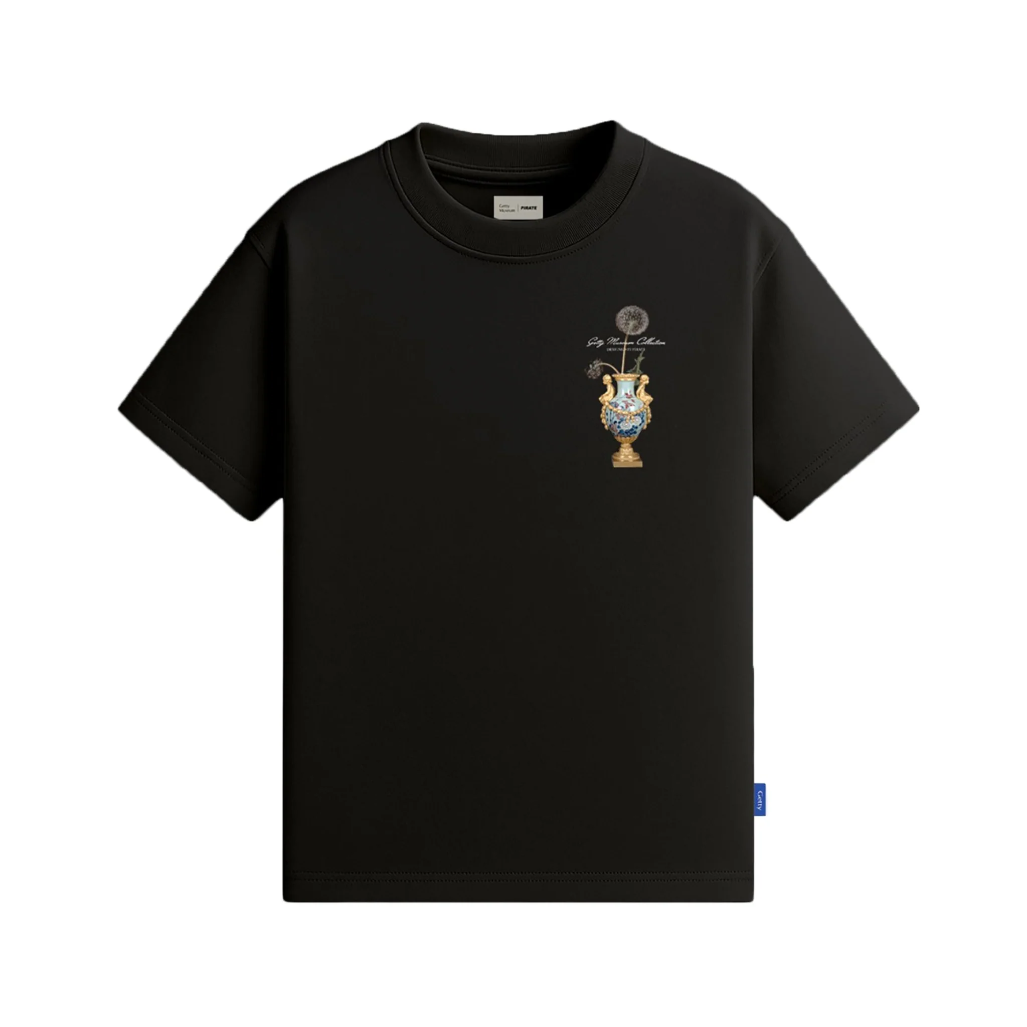 Dandelion Vase Graphic Tee - Black - Image 2