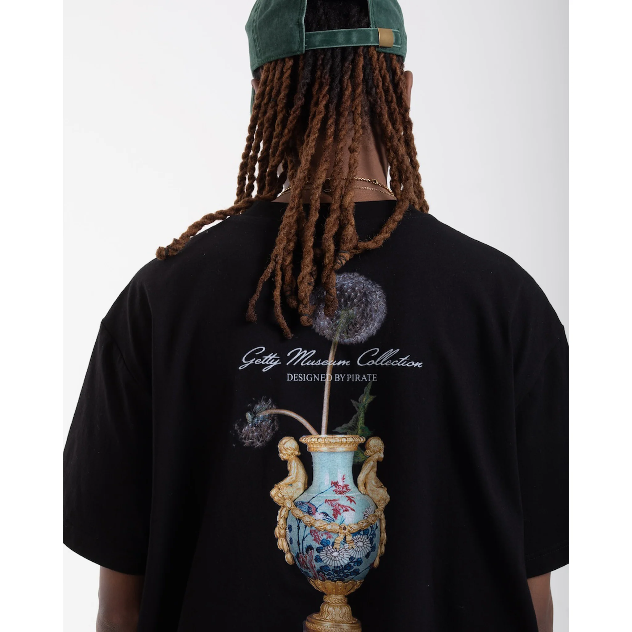 Dandelion Vase Graphic Tee - Black - Image 6