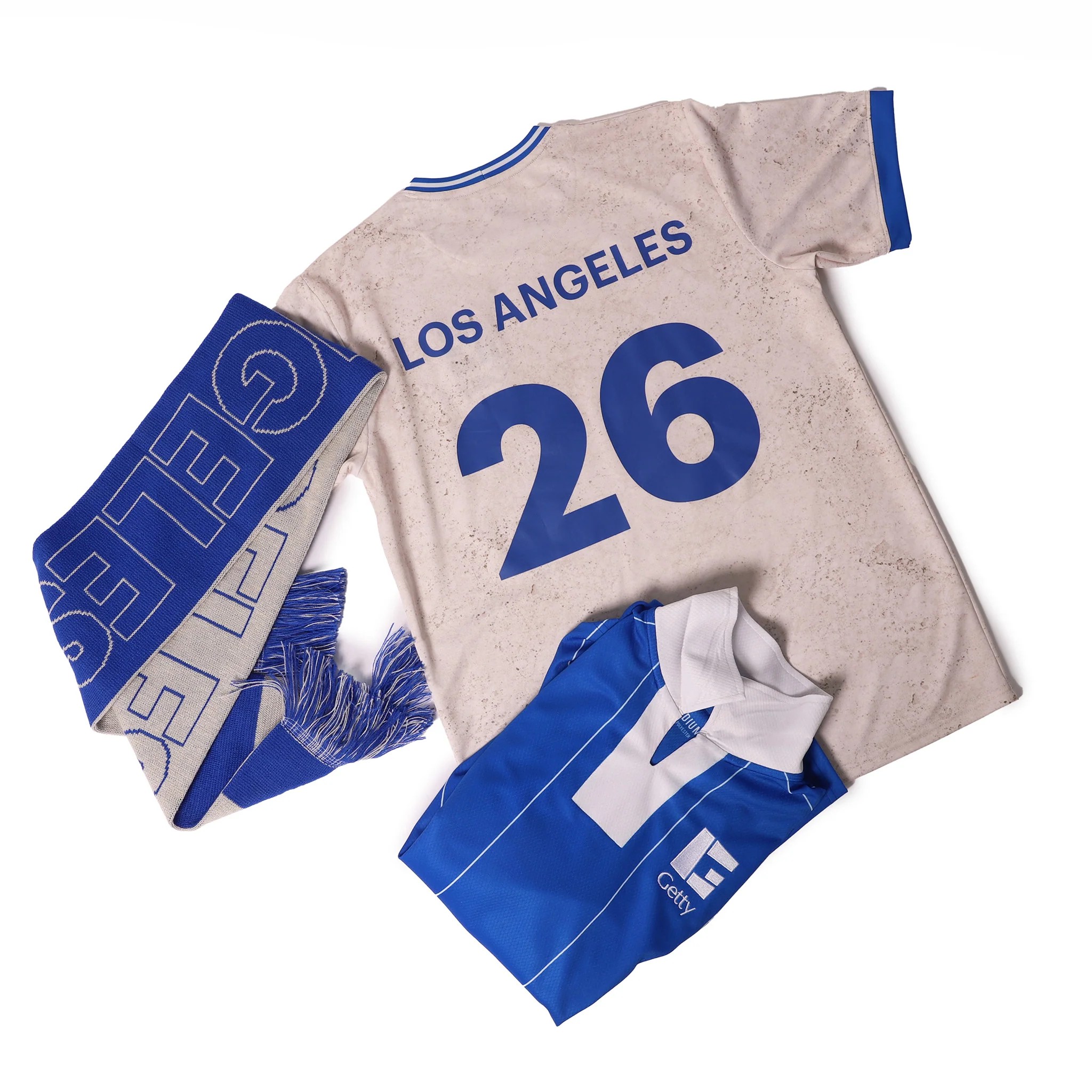 Double Sided Los Angeles Soccer Scarf - Image 4