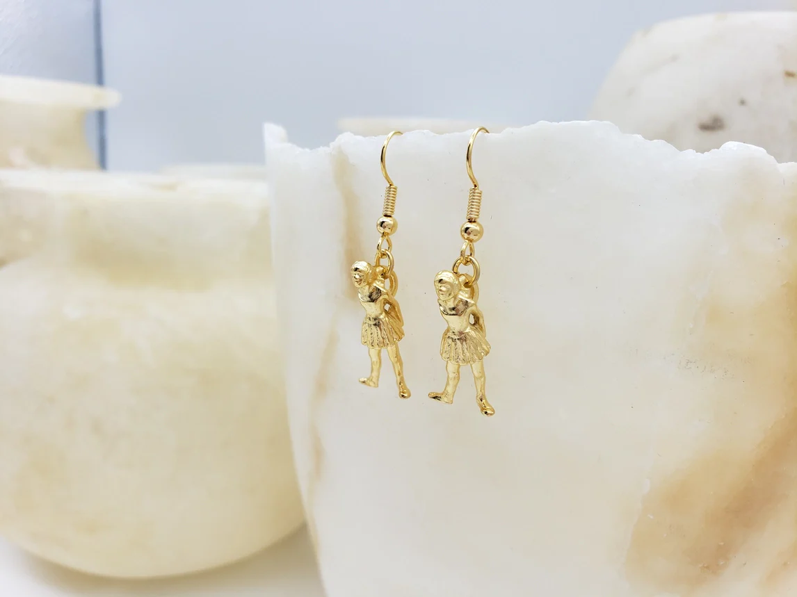 La Petite Danseuse Earrings - Degas Ballet Dancer - Image 2