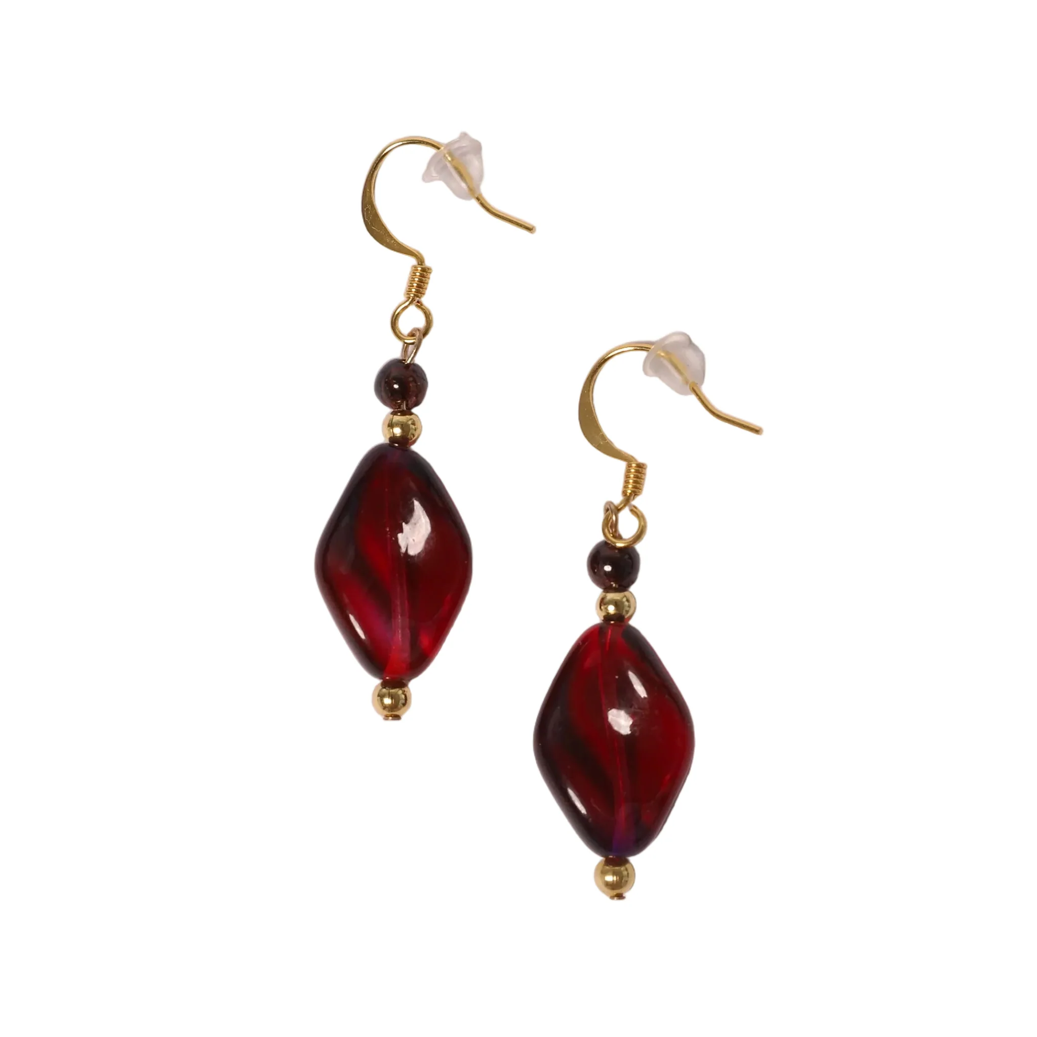 Twisted Glass Earrings - Image 2