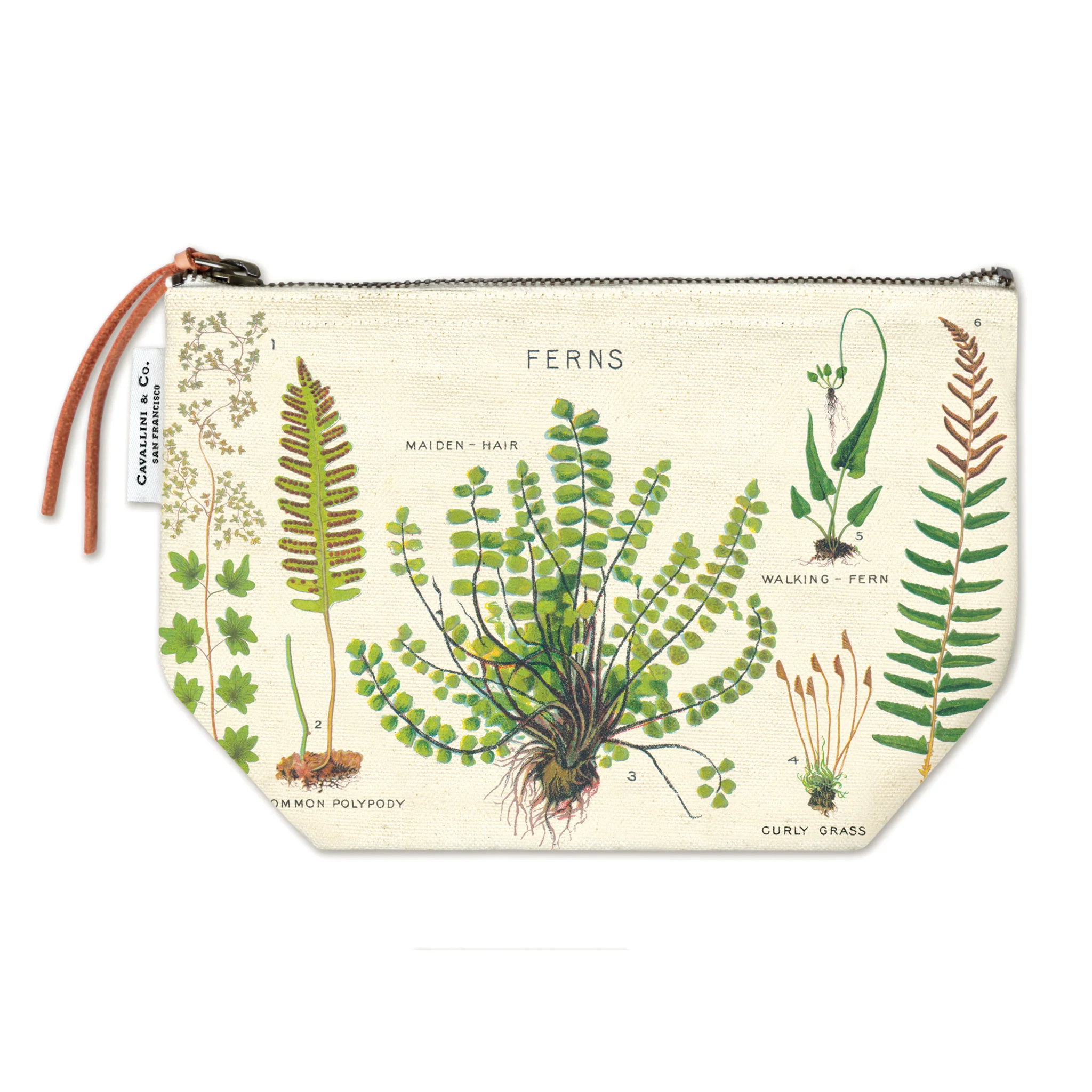 Fern Zippered Pouch