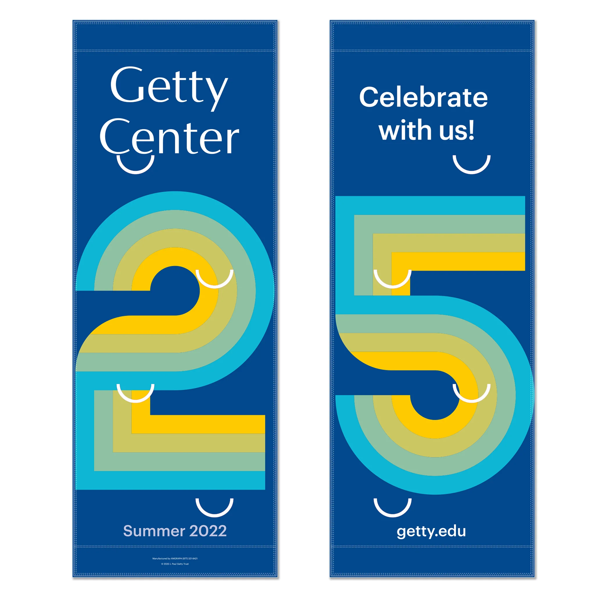 Getty 25th Anniversary Street Banner (Set of 2)