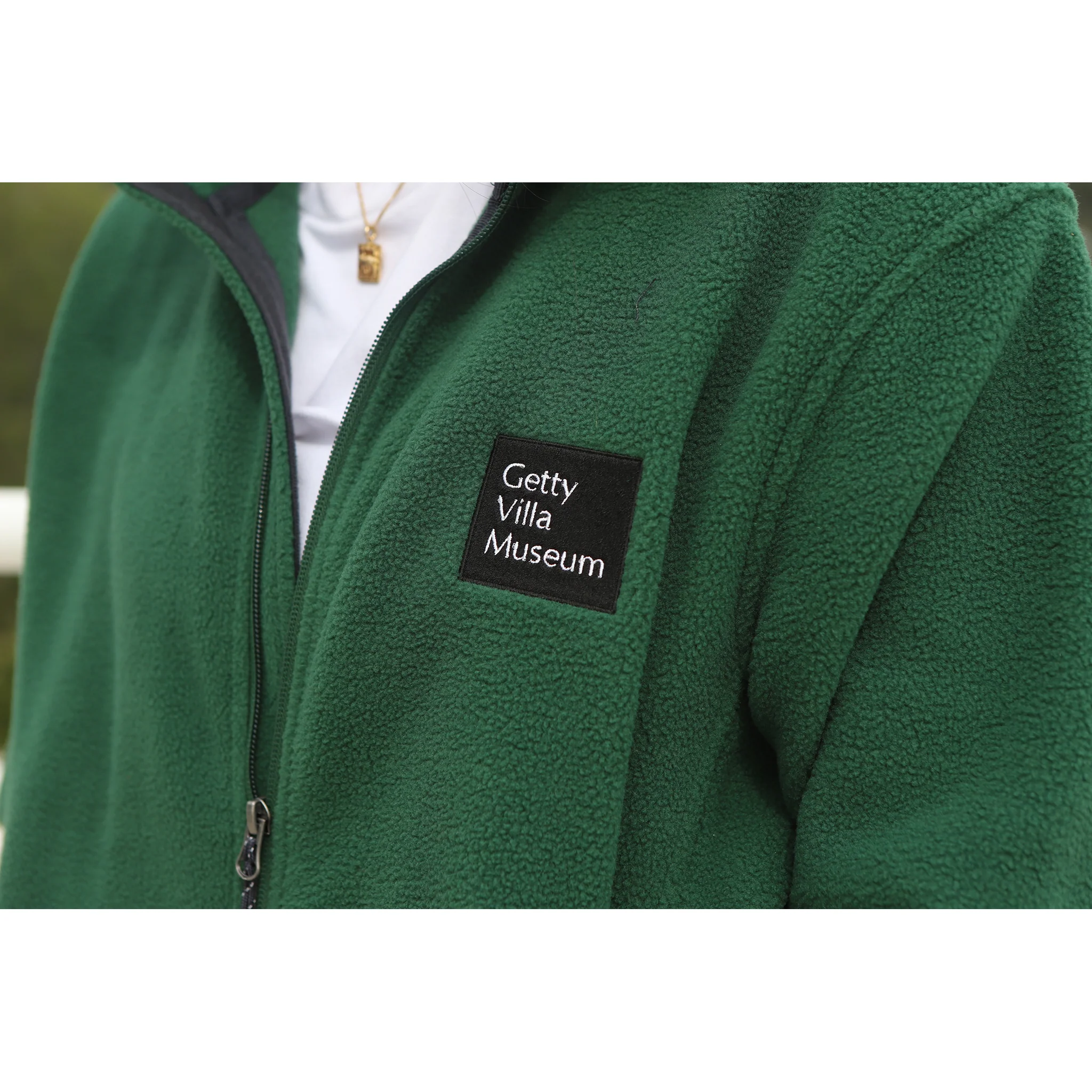 Getty Villa Museum Logo Fleece Jacket - Image 4
