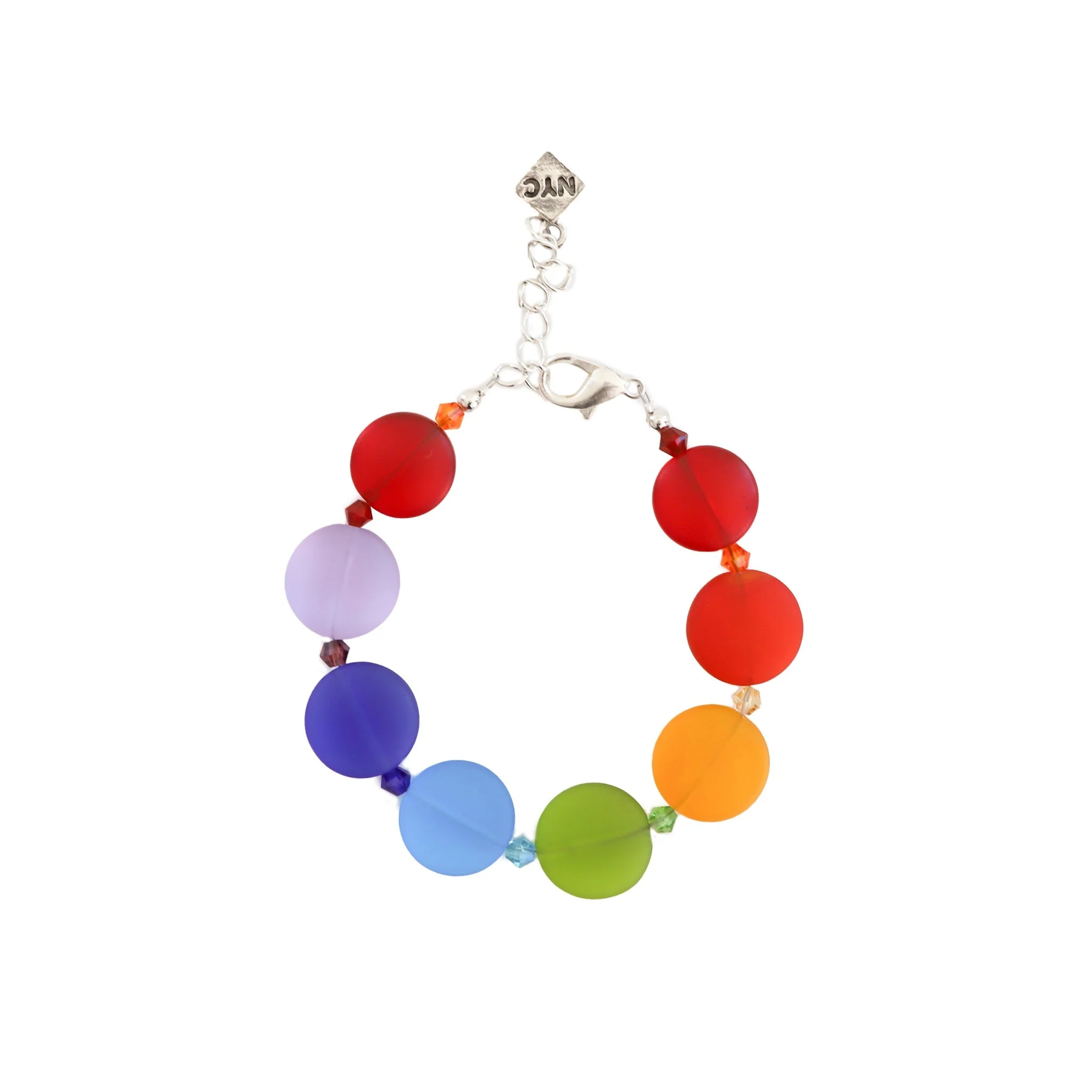 Glass Circle Bracelet
