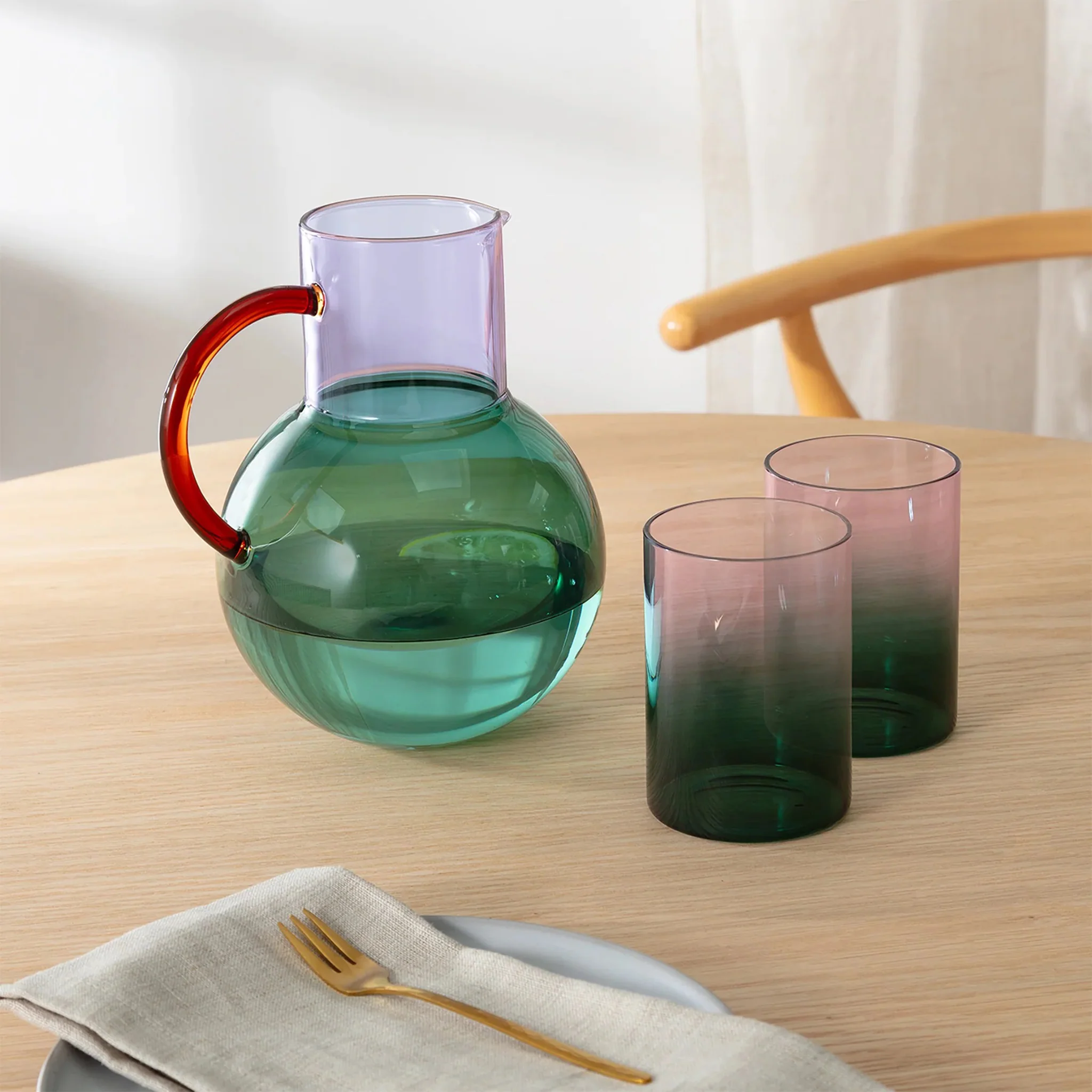 Gradient Glass - 2 Tone - Teal Lilac - Image 3