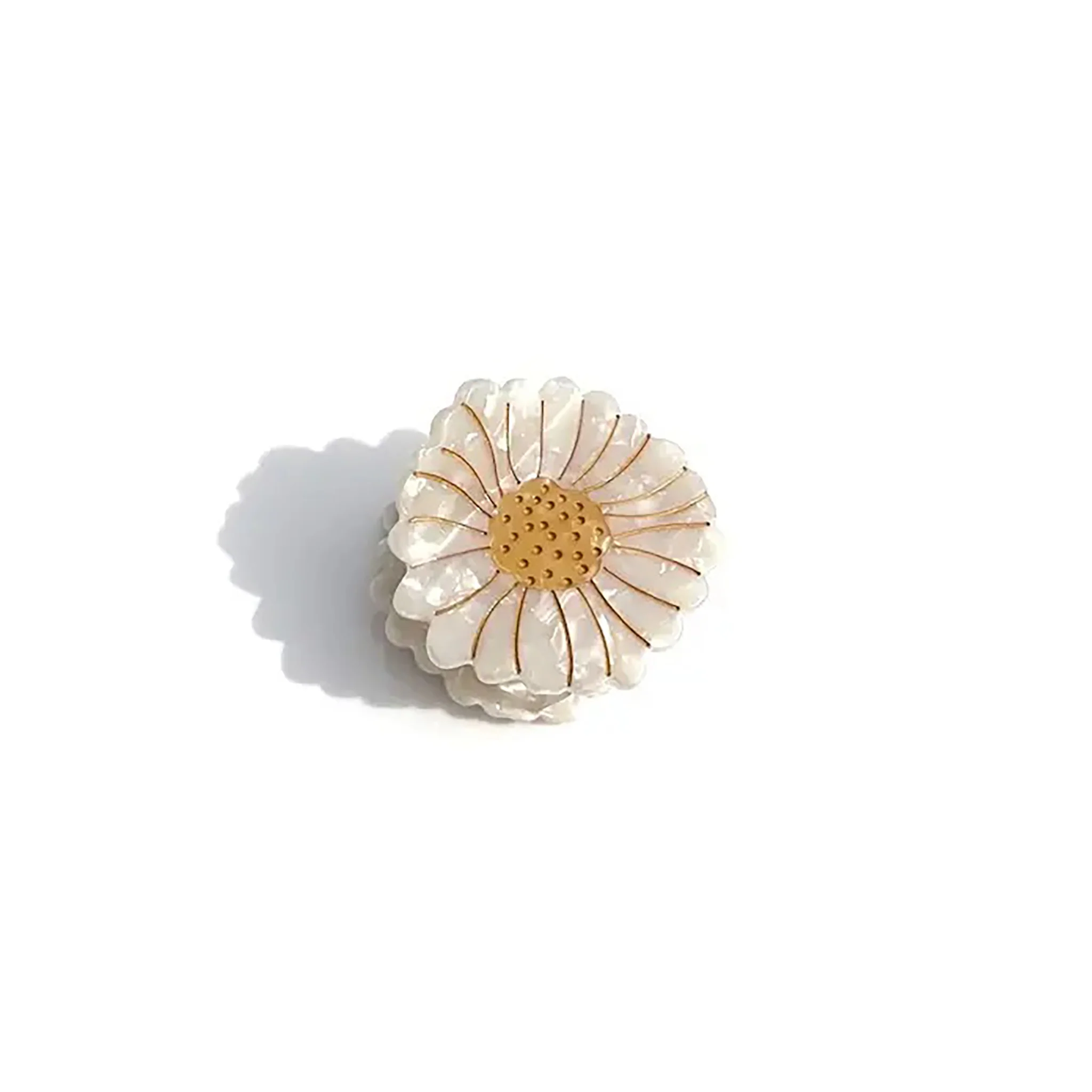 Hand-Painted Mini Daisy Hair Clip