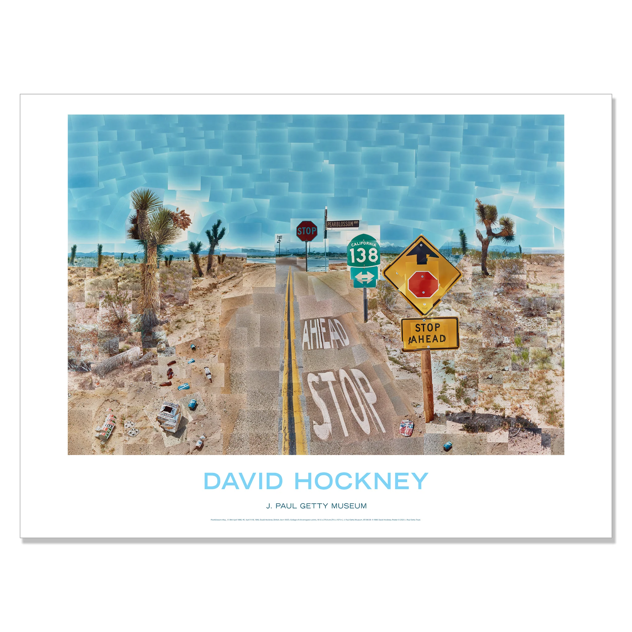 David Hockney Pearblossom Hwy., 11-18th April 1986, #2 Poster