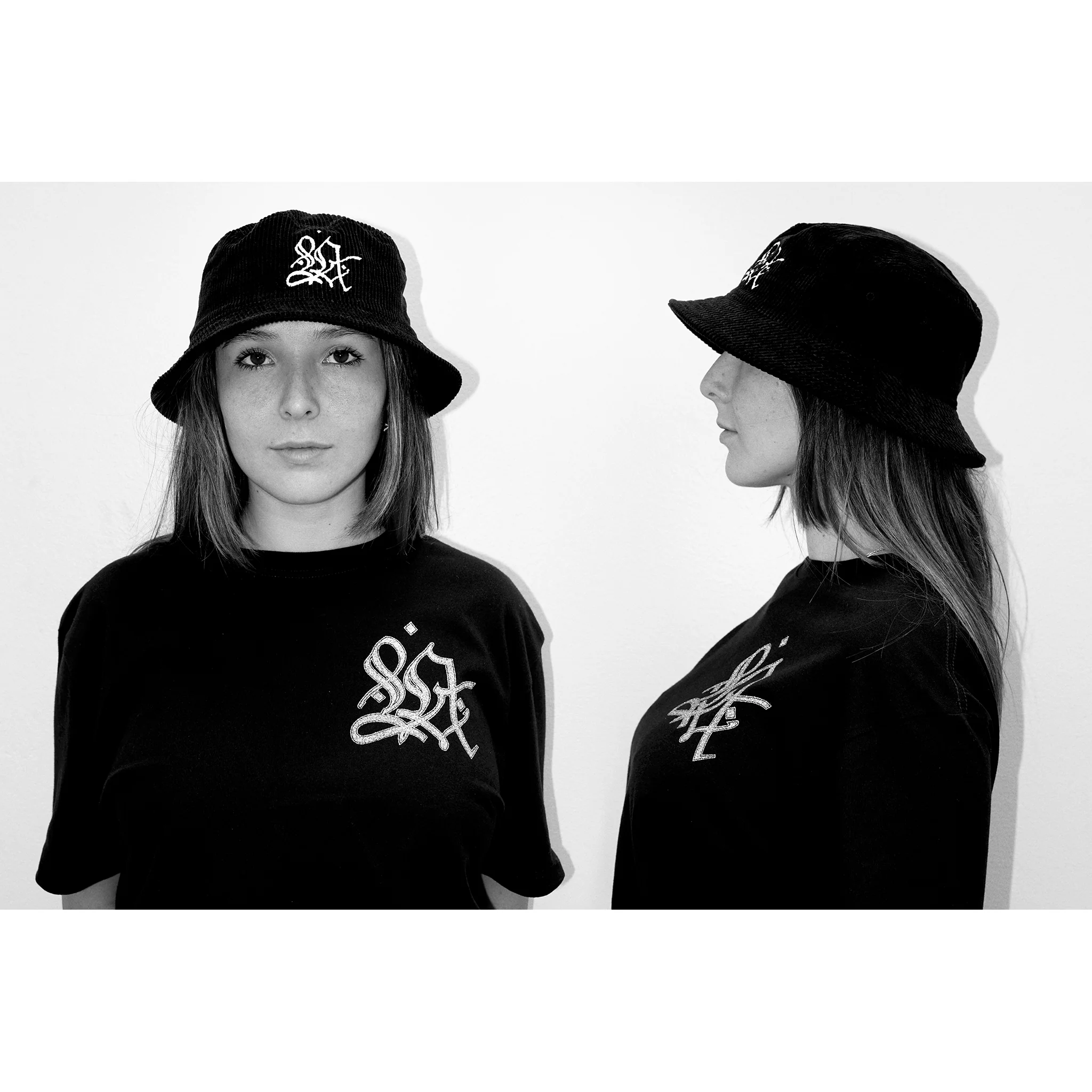 L.A. Graffiti Black Book Corduroy Bucket Hat - Image 2