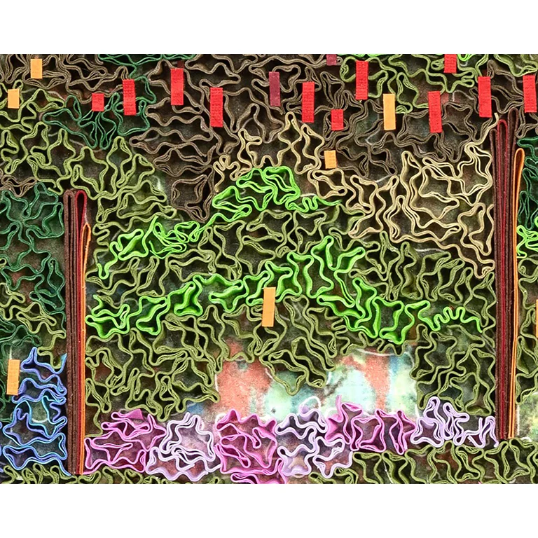 Monet The Artist's Garden at Giverny Quilled Greeting Card - Image 3