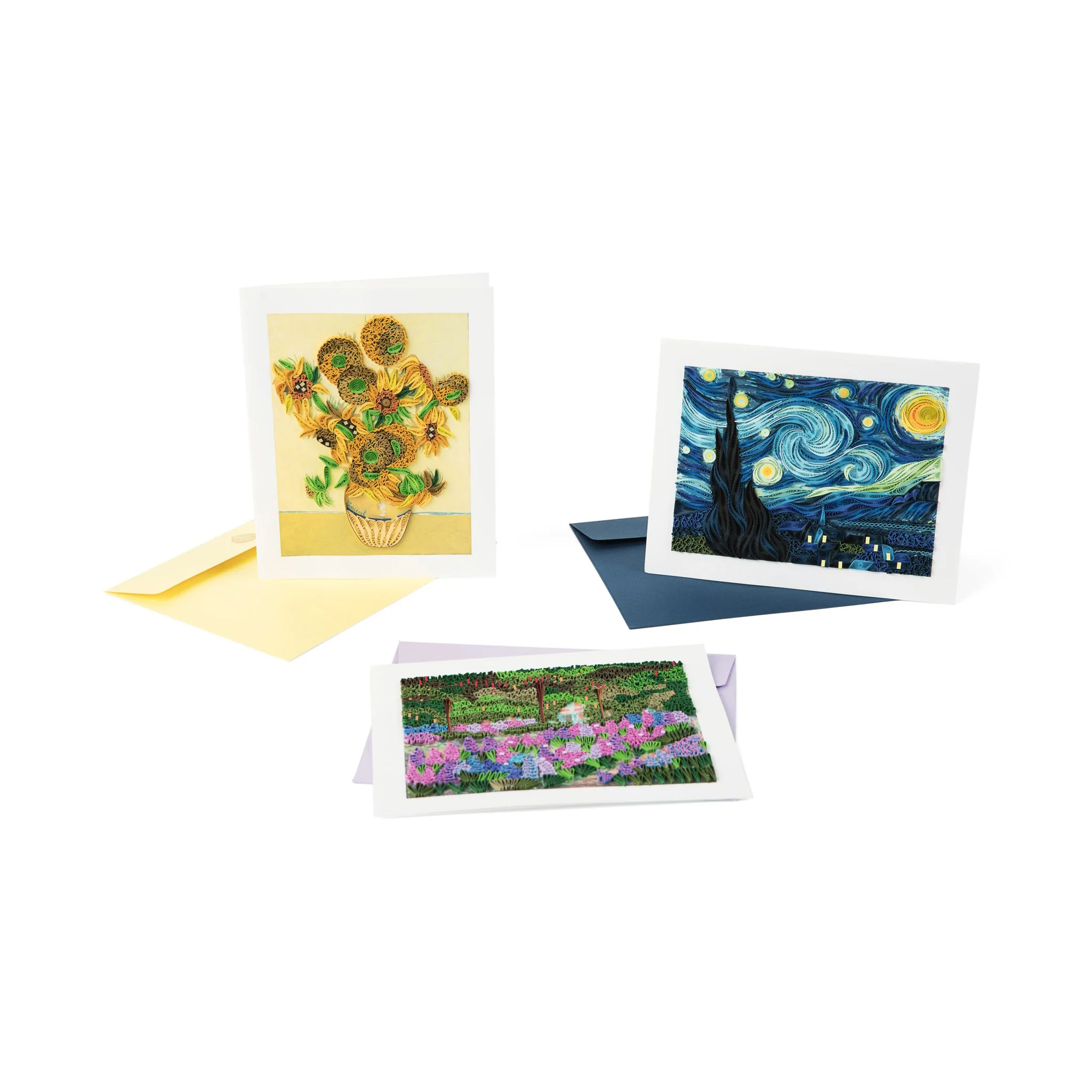 Monet The Artist's Garden at Giverny Quilled Greeting Card - Image 5