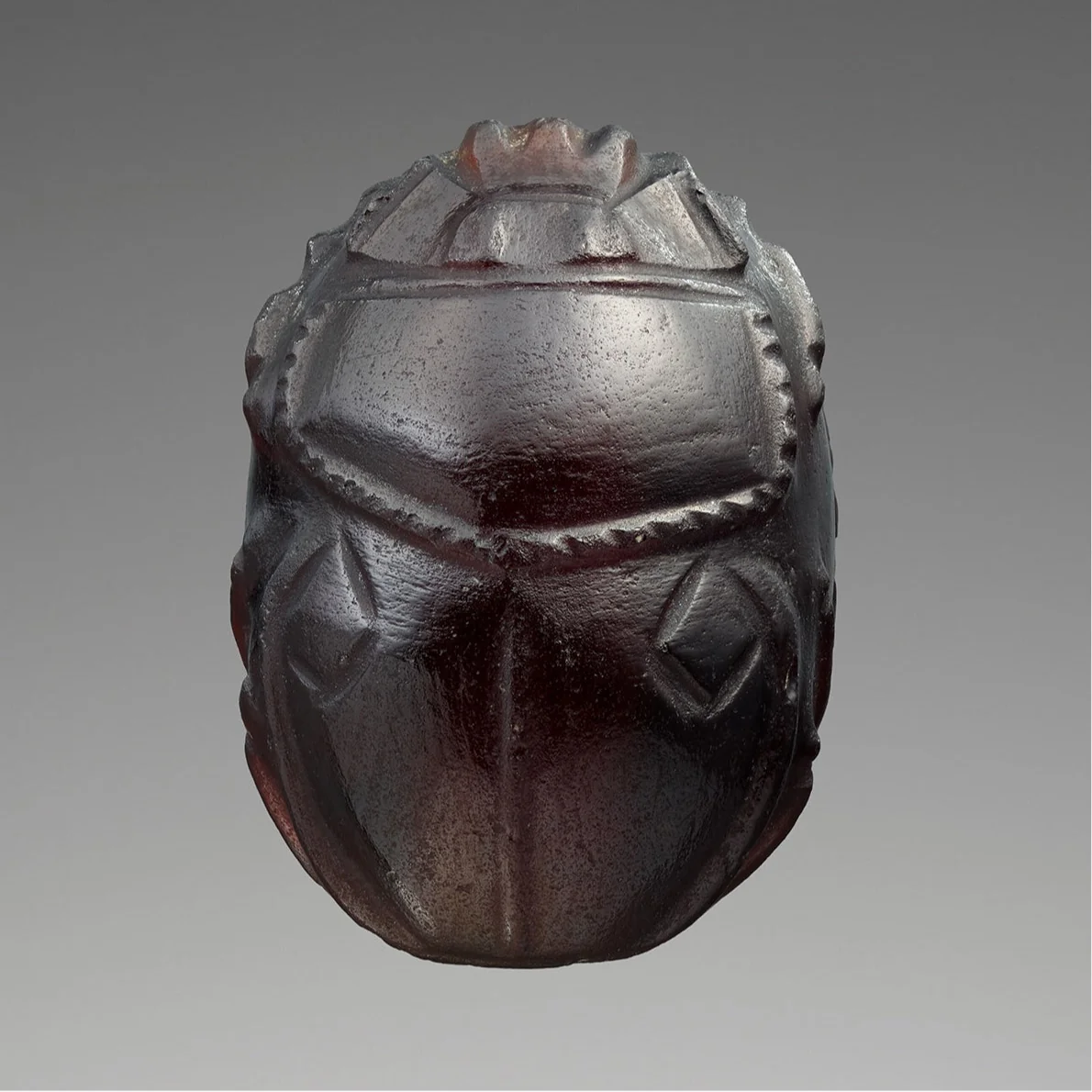 Glass Scarab Pendant Necklace - Image 2