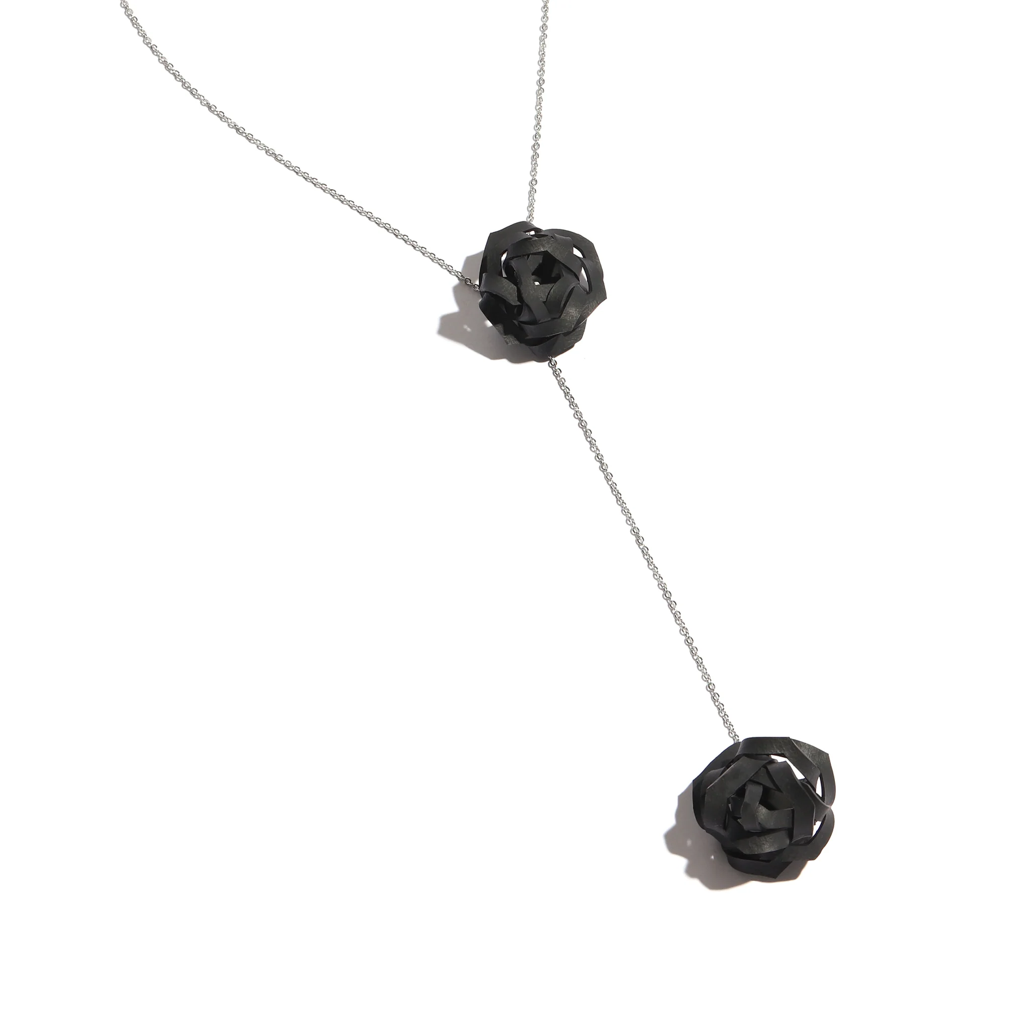 Upcycled Rubber Pom Necklace - Image 2