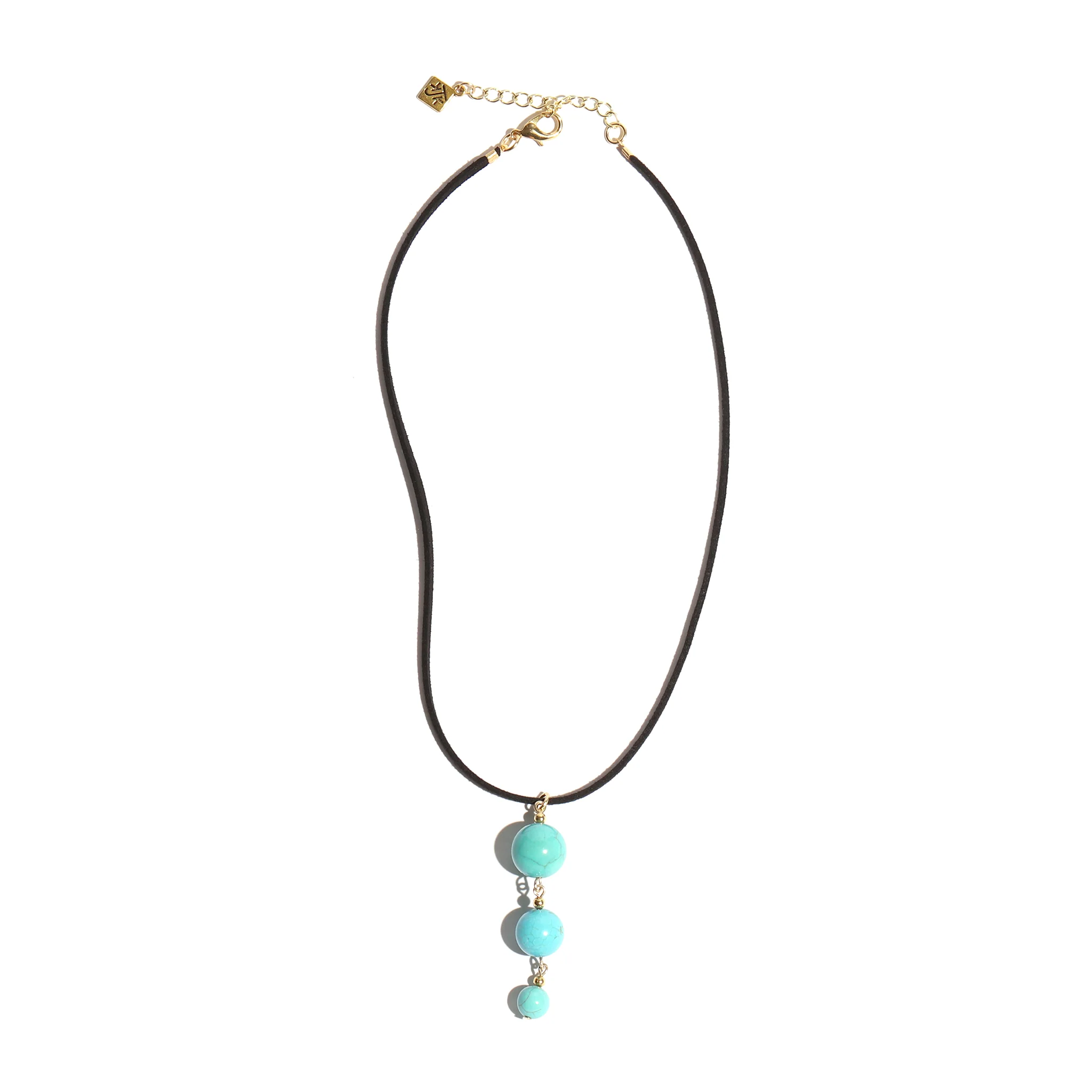 Stone Suede Choker Necklace