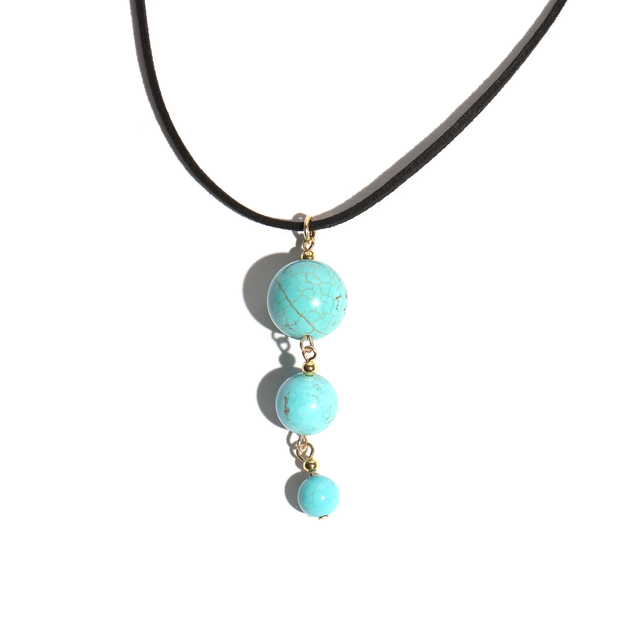 Stone Suede Choker Necklace - Image 2