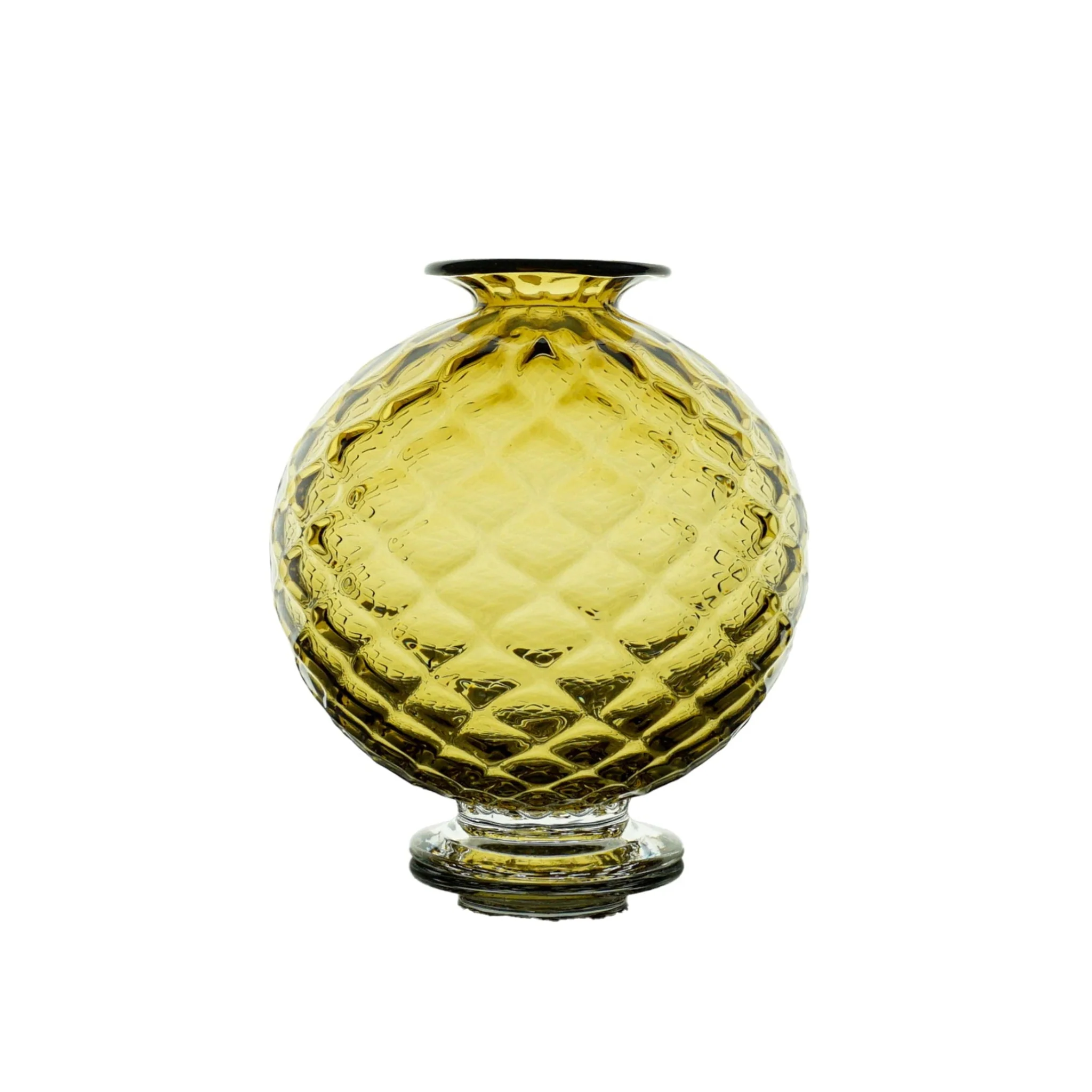 Optic Sphere Vase - Bronze