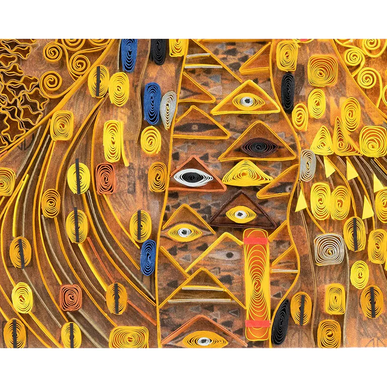 Klimt The Lady In Gold Quilled Greeting Card - Image 4