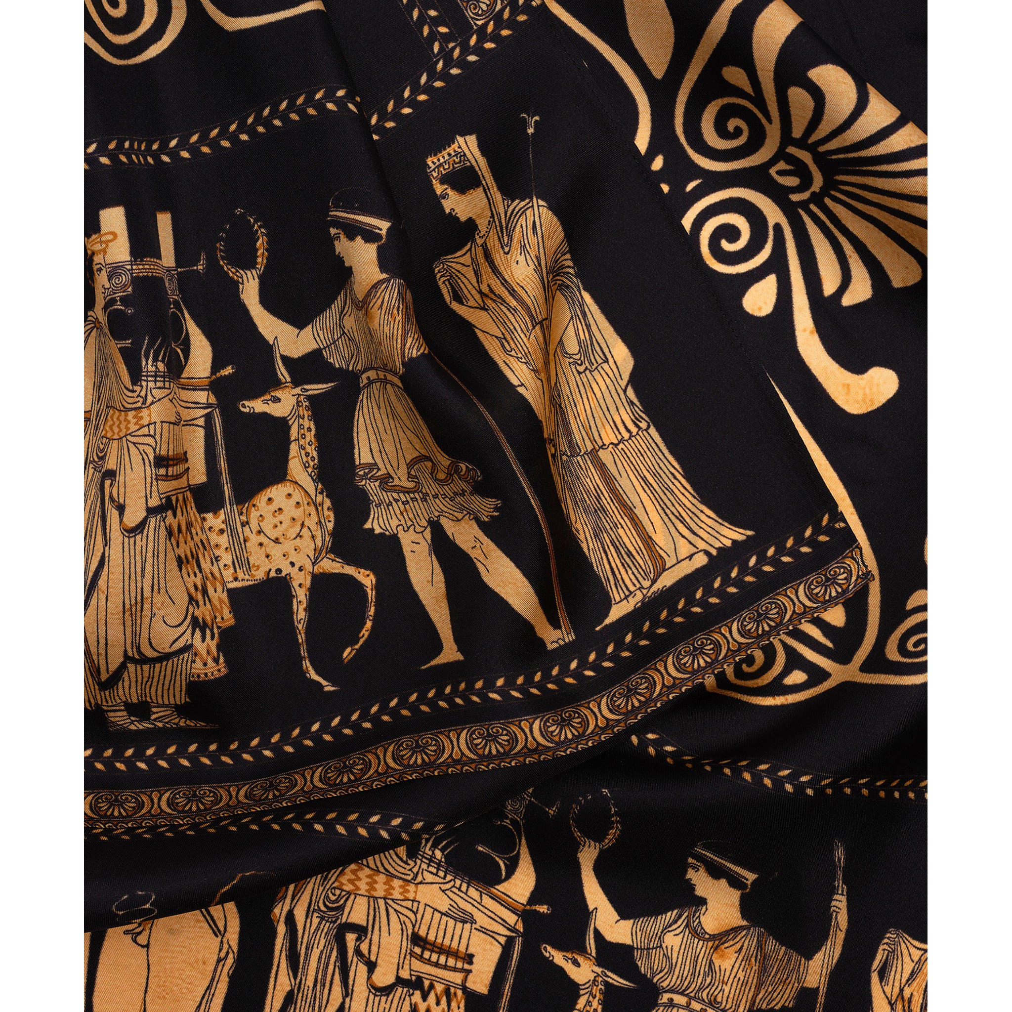 Red-Figure Scene Silk Scarf - Image 2