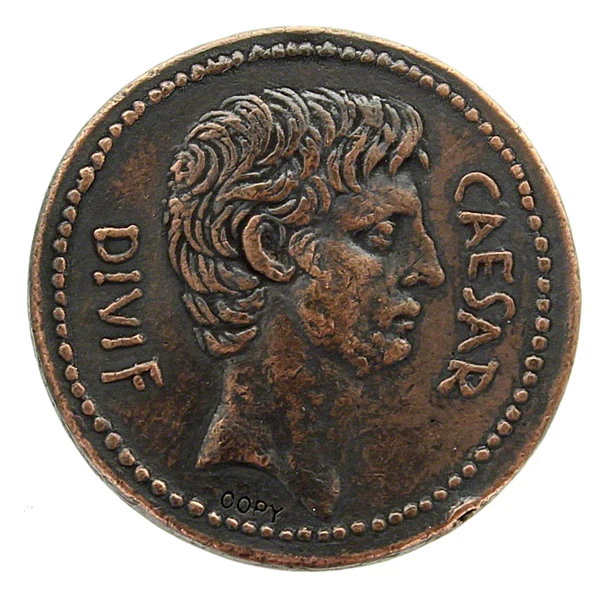 Roman Coin Reproduction - Caesar and Octavian Roman Imperial Sestertius - Image 2