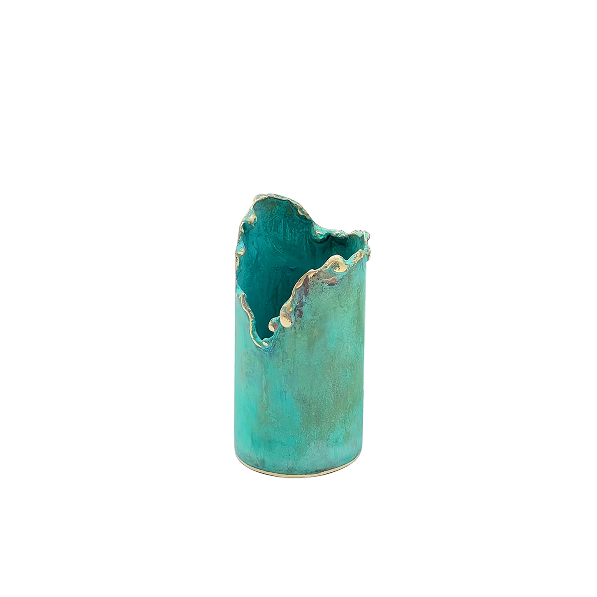 Small Patina Flowerpot
