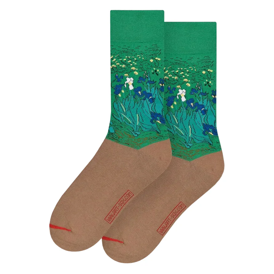 Vincent Van Gogh - Irises - J. Paul Getty Trust Edition Socks