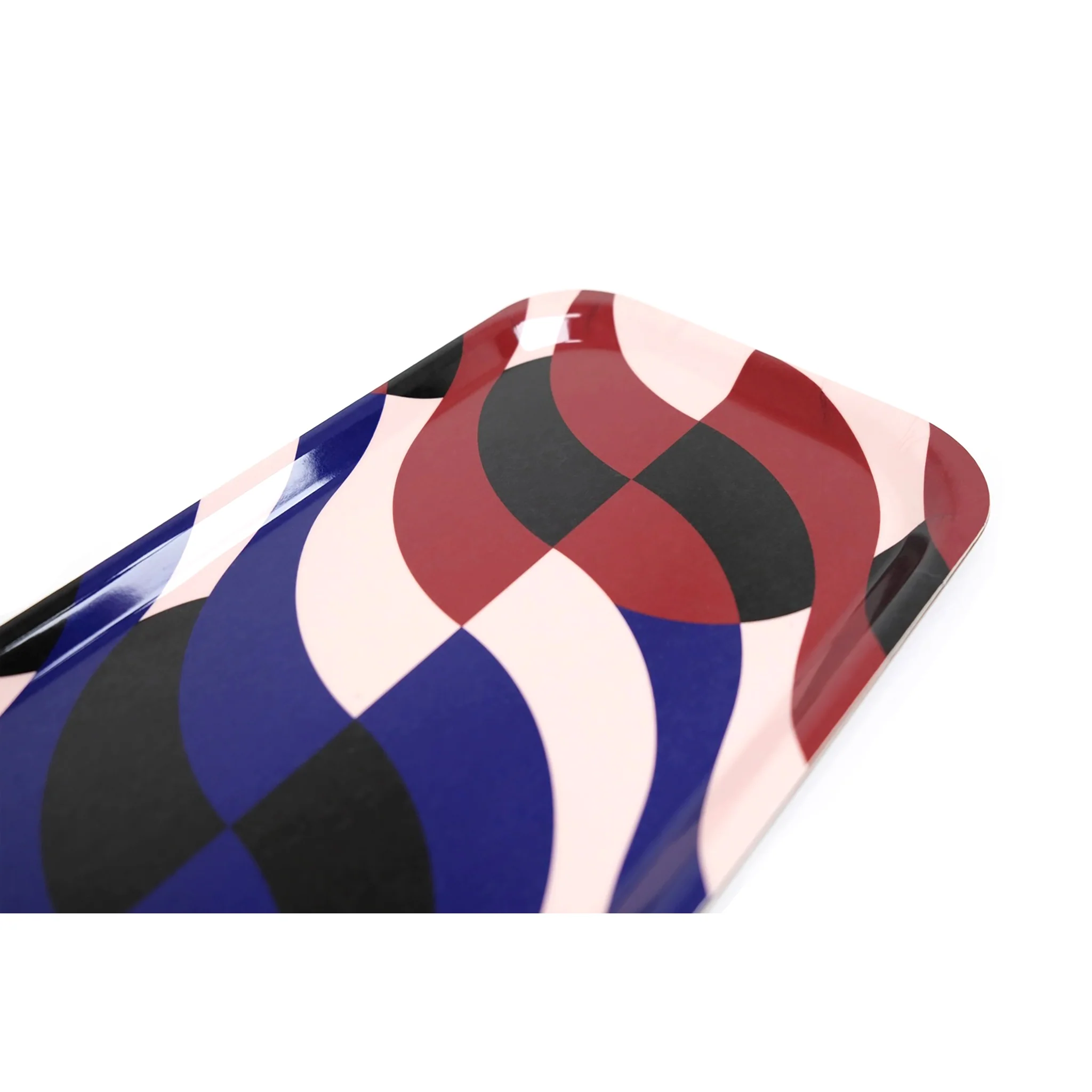 Serving Tray - Burgundy & Navy - Image 2