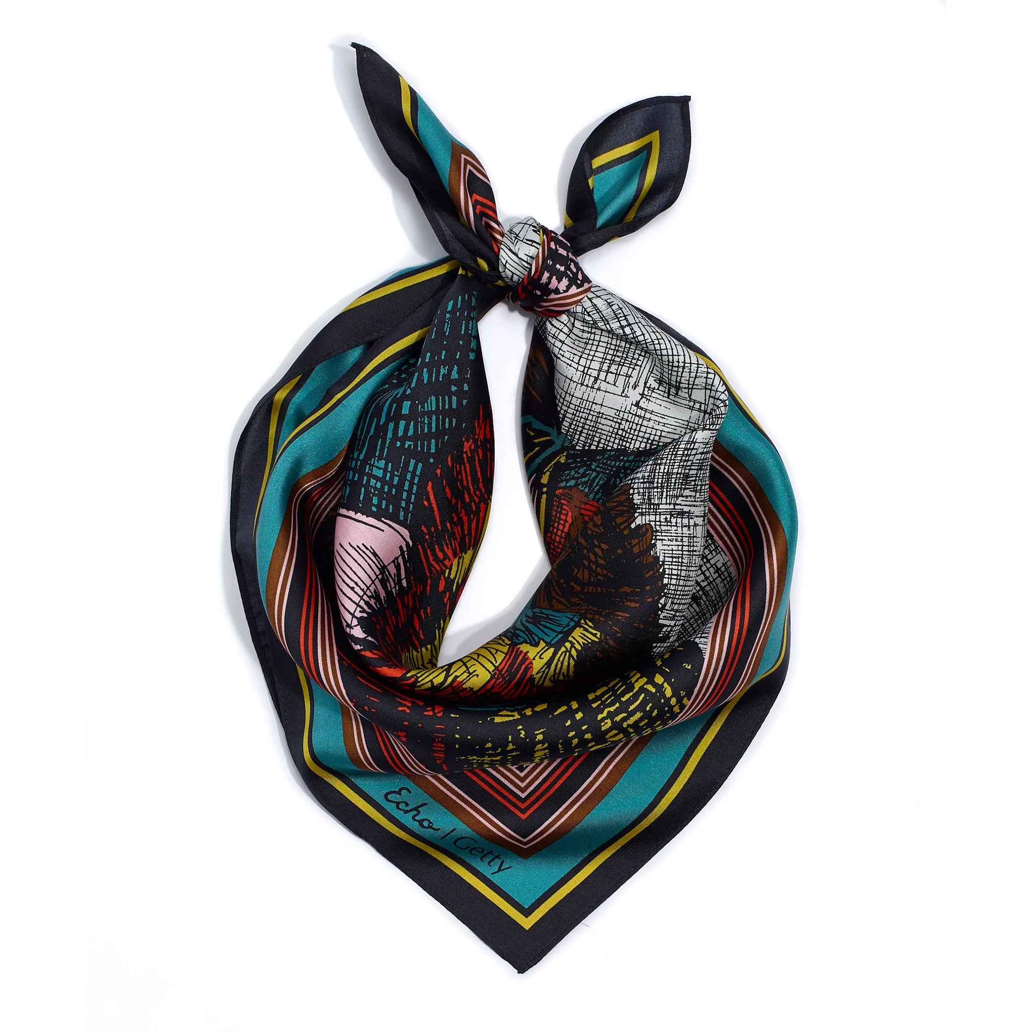 Van Gogh Portrait of Joseph Roulin Silk Neckerchief Scarf - Image 2