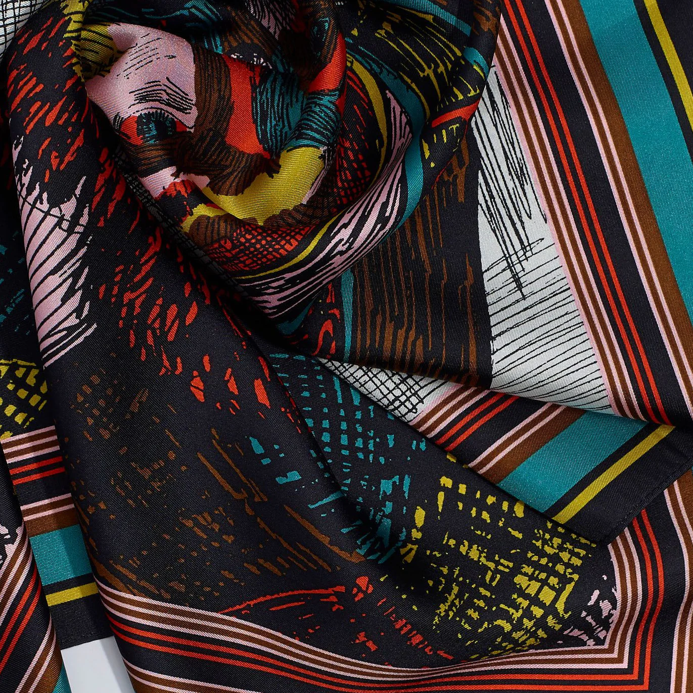 Van Gogh Portrait of Joseph Roulin Silk Neckerchief Scarf - Image 3