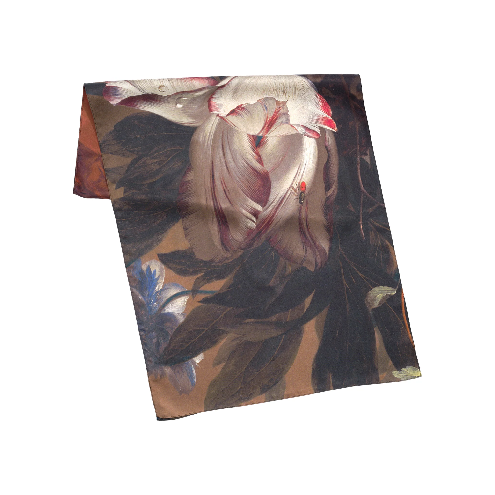 Van Huysum Vase of Flowers Silk Scarf - Image 2