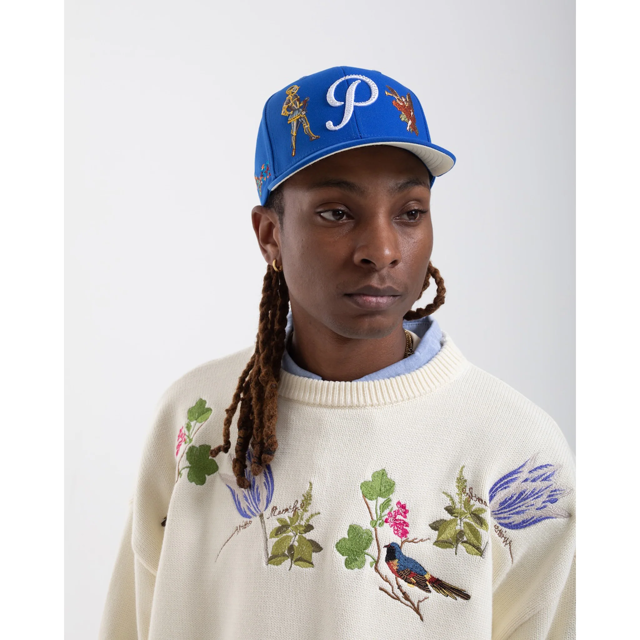 Witte Marvelje Knitted Embroidery Crewneck - Cream - Image 14